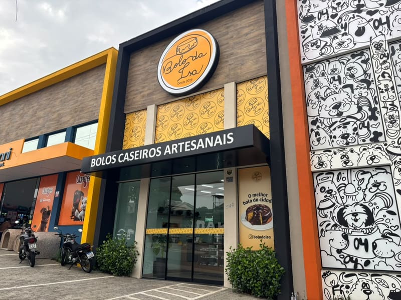 Fachada da loja Bolo da Isa no Centro de Americana
